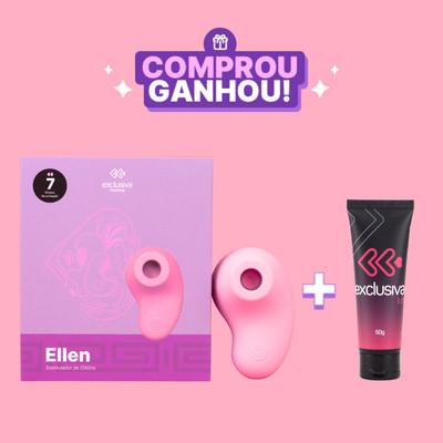 Mini Estimulador Sugador Clitoriano em Silicone com 10 Modos de Pulsação, Recarregável e Resistente à Água - Exclusiva Ellen | Disponível em 5 Cores