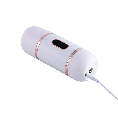 Foto 5 do produto Mini Máquina do Sexo com Prótese Peniana Realista com 7 Vibrações, Movimentos de Vai e Vem, Função Aquecimento, Ventosa e Controle Remoto Sem Fio - Dibe Cyclone Fire