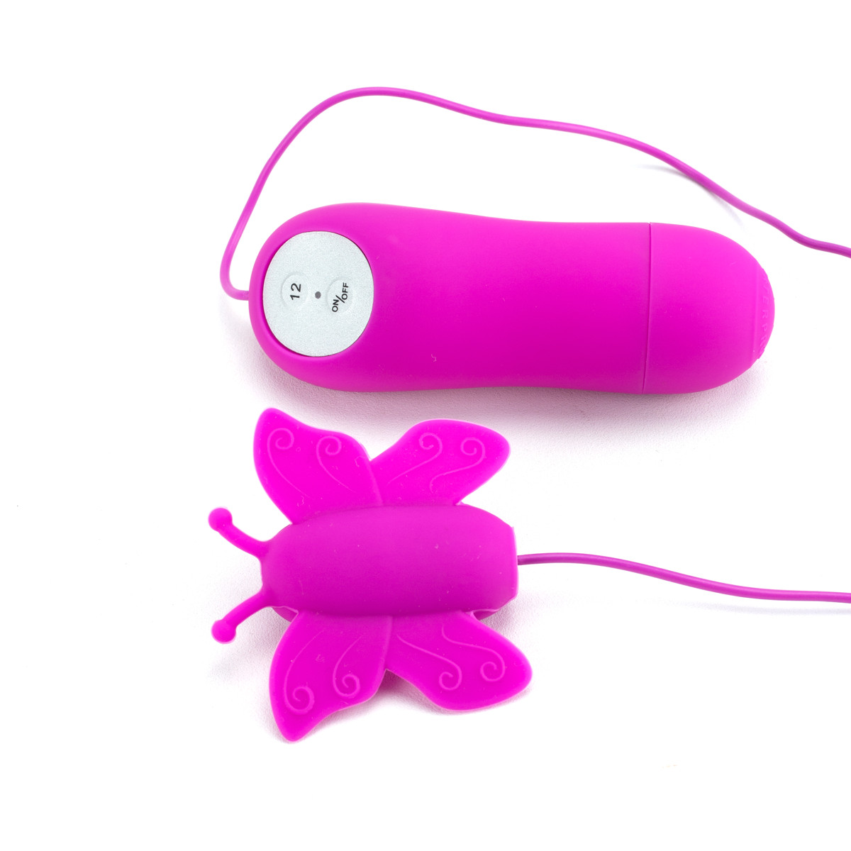 Bullet Vibratório em Forma de Borboleta com 12 Modos de Velocidade e Controle Remoto com Fio - Mini Love Eggs | 4,7 x 2 cm - 3
