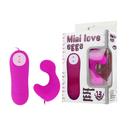 Foto 1 do produto Mini Love Eggs - Cápsula Vibratória Estimuladora de Ponto G e Clítoris em Silicone com 12 Modos de Vibração e Controle Remoto com Fio - 4,2 x 1,8 cm