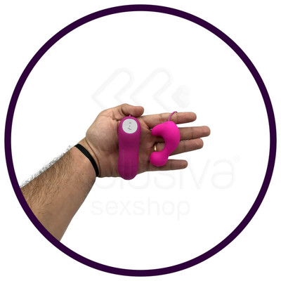 Foto 6 do produto Mini Love Eggs - Cápsula Vibratória Estimuladora de Ponto G e Clítoris em Silicone com 12 Modos de Vibração e Controle Remoto com Fio - 4,2 x 1,8 cm
