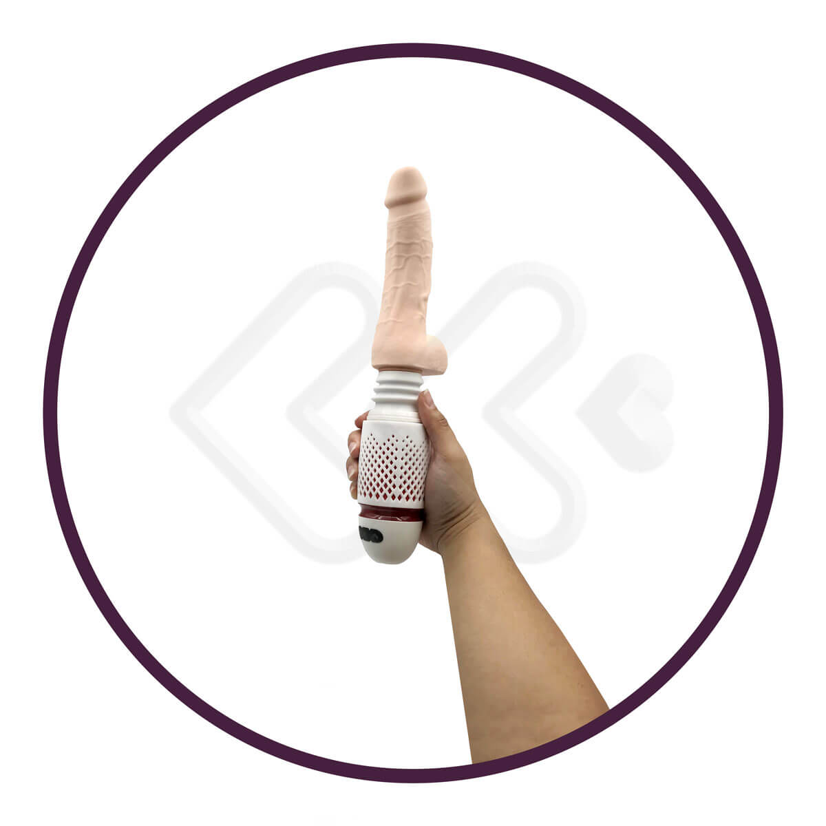 Mini Máquina do Sexo com Auto Aquecimento, 7 Modos de Vibração, Vai e Vem e Controle sem Fio - Dibe Sex Machine | 13,5 x 3,6 cm | Disponível em 2 Cores - 12