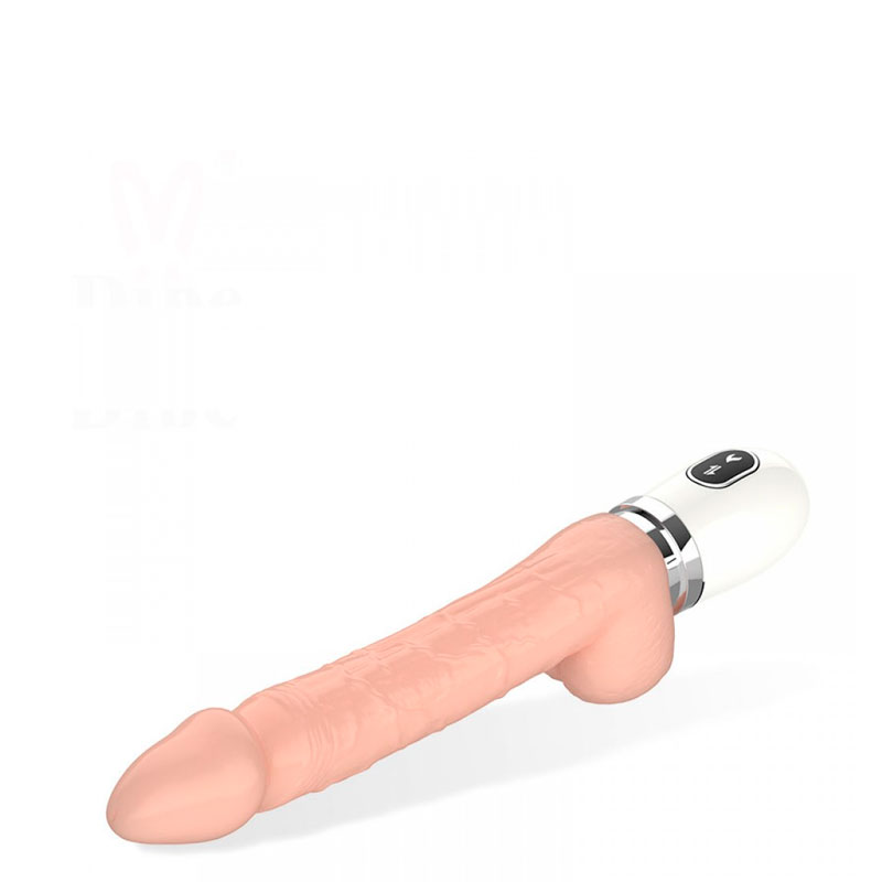 Mini Máquina do Sexo Recarregável com de Pênis Realístico,7 Modos de Vibrações, Aquecimento, Modo Vai e Vem e Controle Remoto - Dibe Cyclone Fire| 16 x 3,8 cm - 4