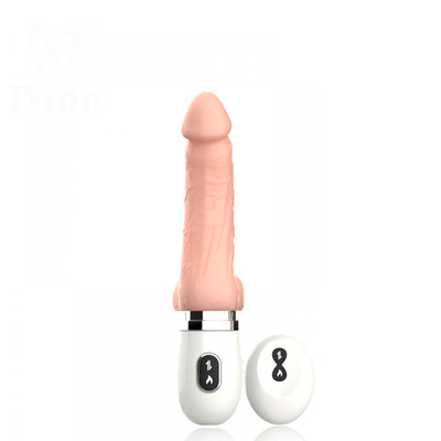 Foto 2 do produto Mini Máquina do Sexo Recarregável com de Pênis Realístico,7 Modos de Vibrações, Aquecimento, Modo Vai e Vem e Controle Remoto - Dibe Cyclone Fire| 16 x 3,8 cm