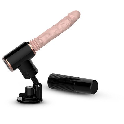 Mini Máquina do Sexo Recarregável com Prótese Peniana Realista, 7 Vibrações, Movimento Vai e Vem,  Função Aquecimento e Ventosa - Dibe Muscle | Disponível em 2 Cores
