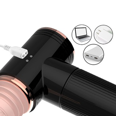 Foto 3 do produto Mini Máquina do Sexo Recarregável com Prótese Peniana Realista, 7 Vibrações, Movimento Vai e Vem,  Função Aquecimento e Ventosa - Dibe Muscle | Disponível em 2 Cores