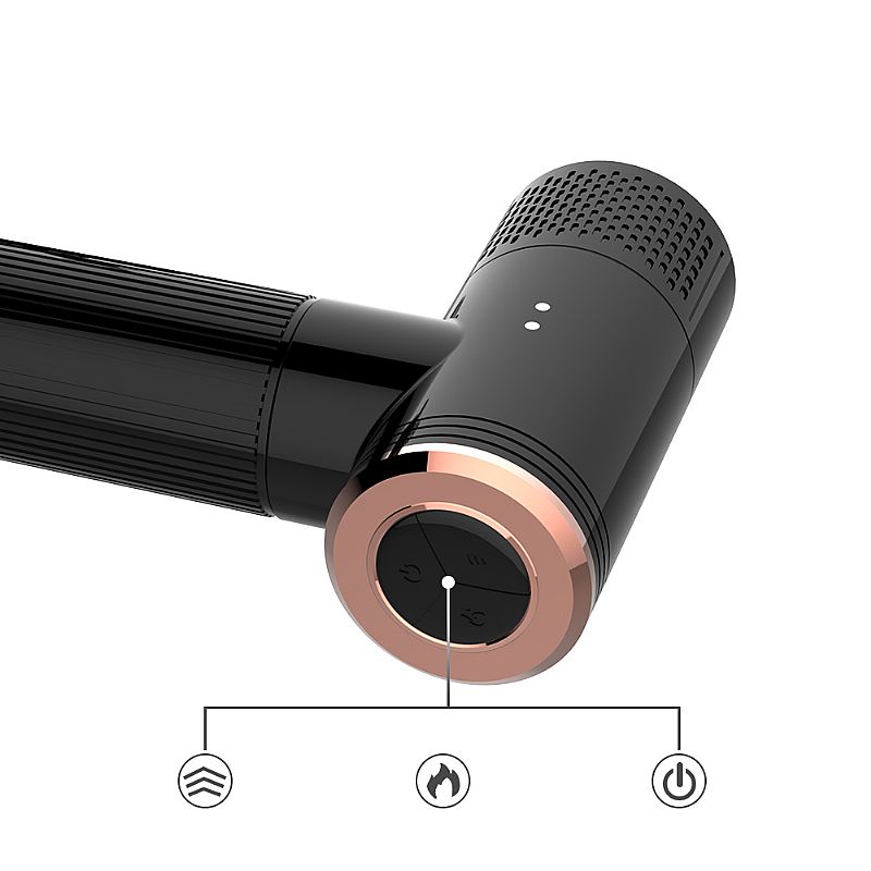 Mini Máquina do Sexo Recarregável com Prótese Peniana Realista, 7 Vibrações, Movimento Vai e Vem,  Função Aquecimento e Ventosa - Dibe Muscle | Disponível em 2 Cores - 4