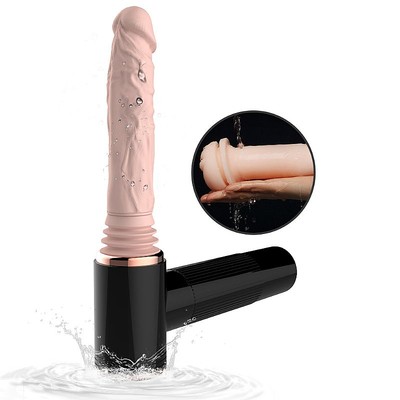 Foto 6 do produto Mini Máquina do Sexo Recarregável com Prótese Peniana Realista, 7 Vibrações, Movimento Vai e Vem,  Função Aquecimento e Ventosa - Dibe Muscle | Disponível em 2 Cores