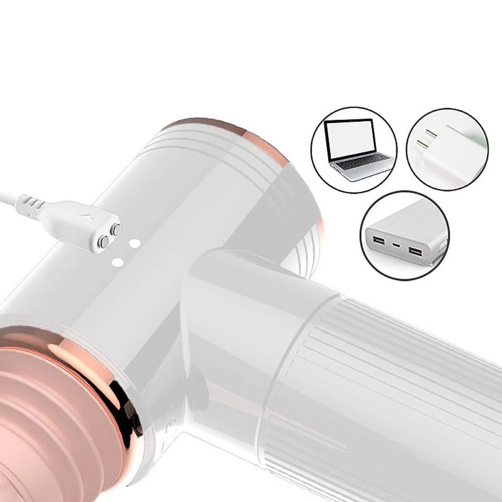 Mini Máquina do Sexo Recarregável com Prótese Peniana Realista, 7 Vibrações, Movimento Vai e Vem,  Função Aquecimento e Ventosa - Dibe Muscle | Disponível em 2 Cores - 8