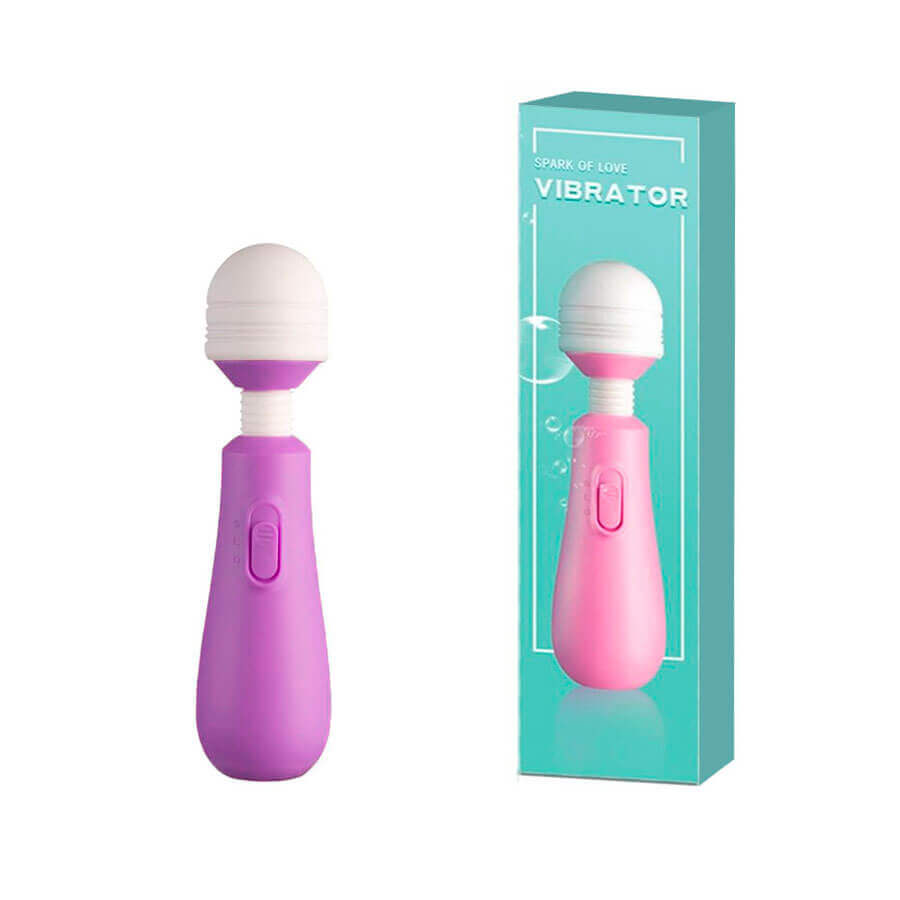 Mini Massageador Corporal em ABS com 2 Modos de Vibrações e Cabeça Flexível - Spark Of Love Vibrator| Disponível em 2 Cores - 3