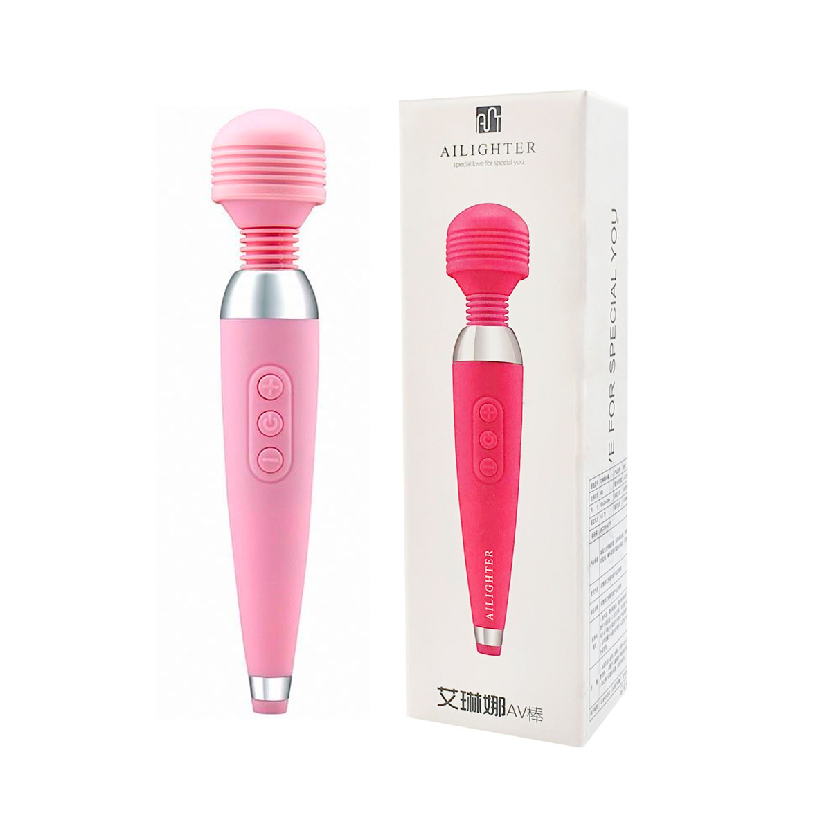 Mini Massageador Recarregável com 10 Modos de Vibração - Ailighter | 18,5 x 3,5 cm | Disponível em 3 Cores - 2