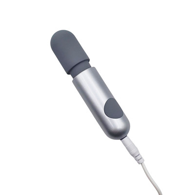 Foto 3 do produto Mini Massageador em Silicone Macio, 10 Vibrações Potentes e Carregamento via Cabo USB - Topo Toys PowerFul | 11 x 2 cm