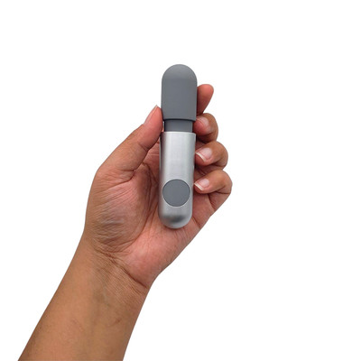 Mini Massageador em Silicone Macio, 10 Vibrações Potentes e Carregamento via Cabo USB - Topo Toys PowerFul | 11 x 2 cm