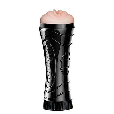 Foto 3 do produto Mini Masturbador Lanterna com Formato de Vagina em TPE e Textura Interna - SI Elettra | 18 x 3 cm