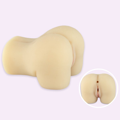 Mini Masturbador Masculino com Bunda Arrebitada, Vagina e Ânus Penetráveis em TPE - 11,6 x 9,4 cm
