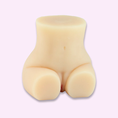 Foto 3 do produto Mini Masturbador Masculino com Bunda Arrebitada, Vagina e Ânus Penetráveis em TPE - 11,6 x 9,4 cm