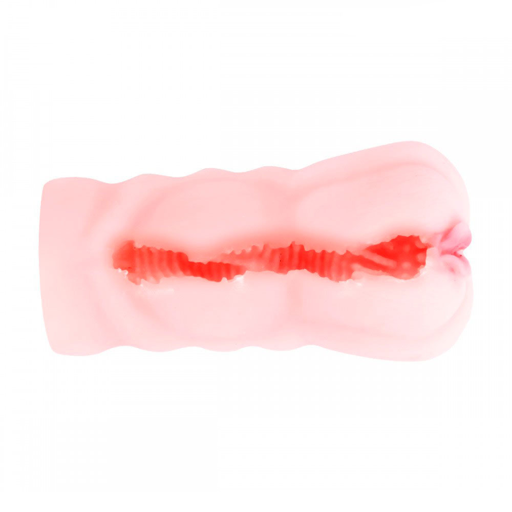 Mini Masturbador Masculino em TPE no formato de Vagina com Texturas Internas - Lilo | 12 x 3 cm - 5