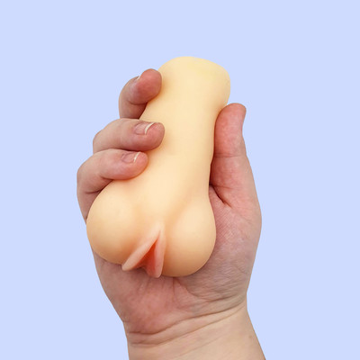 Mini Masturbador em TPE com Formato de Vagina e Ondulação Externa - Maig Loli Pussy | 8 x 3,2 cm