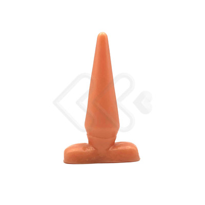 Foto 2 do produto Mini Plug Anal para Iniciante - Butt Plug | 8,6 x 2,7 cm | Cor: Bege