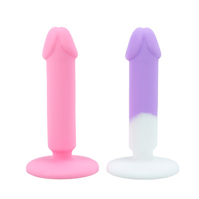 Foto 2 do produto Mini Prótese Peniana em Silicone com Glande Definida e Ventosa - Sexy Import | 12,4 x 3,3 cm | Disponível em 2 Cores