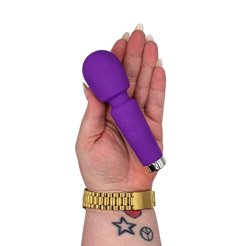 Mini Varinha Mágica Massageadora Recarregável com 16 Modos de Vibração - Vibration Vip Mix | 4,8 x 3,8 cm | Disponível em  4 Cores - 18