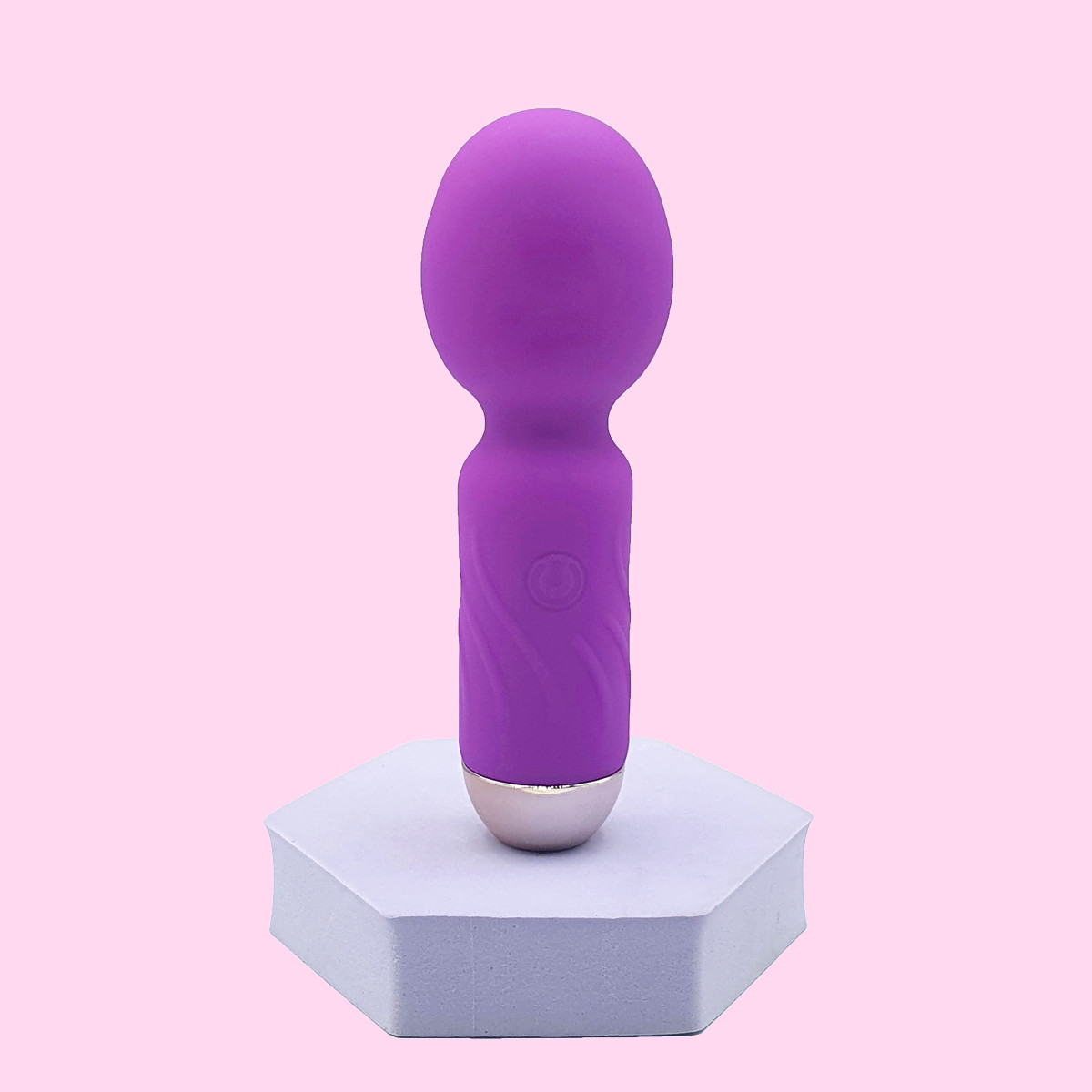 Mini Varinha Mágica Massageadora em Silicone com 10 Modos de Vibração e Recarregável - SI Hero | 11 x 3,7 cm | Disponível em 4 Cores - 2