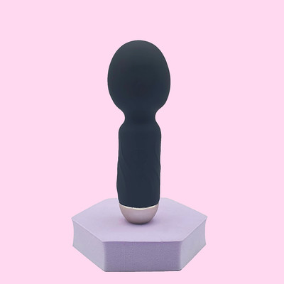 Foto 5 do produto Mini Varinha Mágica Massageadora em Silicone com 10 Modos de Vibração e Recarregável - SI Hero | 11 x 3,7 cm | Disponível em 4 Cores