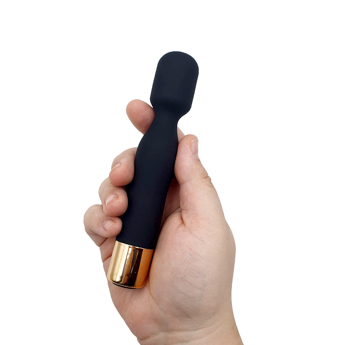 Mini Varinha Mágica em Silicone com 7 Modos de Vibração, Recarregável e Resistente à Água - Aphrodisia Charming Vibe Wand | 14,2 x 2,5 cm - 3