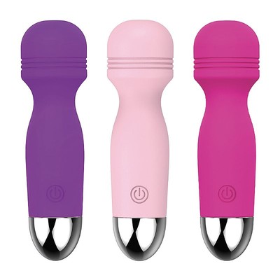 Mini Varinha Mágica em Silicone, Recarregável e 12 Modos de Vibração - Sexy Import | 12,5 x 3,3 cm | Disponível em 3 Cores
