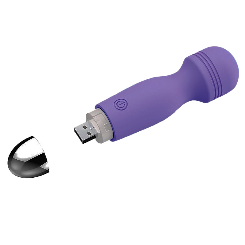 Mini Varinha Mágica em Silicone, Recarregável e 12 Modos de Vibração - Sexy Import | 12,5 x 3,3 cm | Disponível em 3 Cores - 3