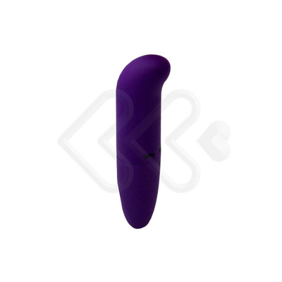 Foto 2 do produto Mini Vibrador em ABS Aveludado com Ponta Curvada Estimuladora e Vibração Única - YouVibe Ponto G | 5,2 x 2,1 cm | Disponível em 3 Cores