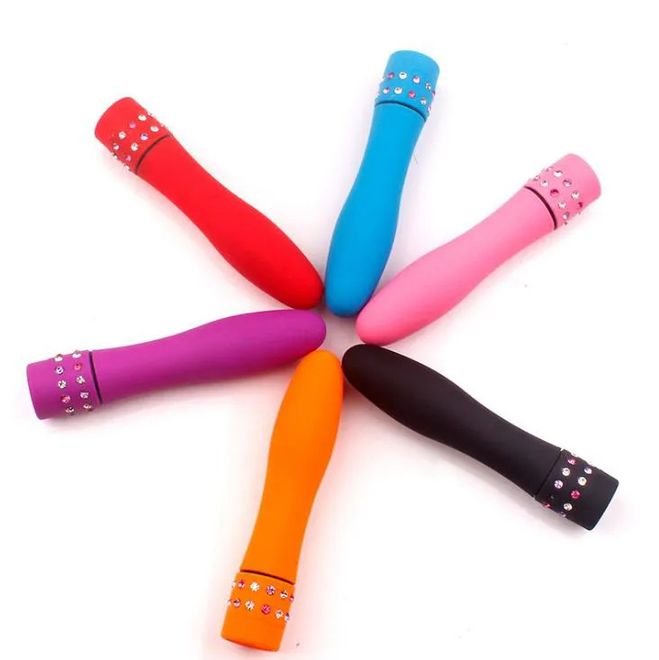 Mini Vibrador Bullet no Formato de Personal em ABS com Multivelocidade e Strass na Base - Diamond Princess | 10,5 x 2 cm | Disponível em 6 Cores - 9