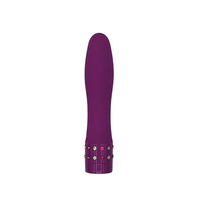Foto 4 do produto Mini Vibrador Bullet no Formato de Personal em ABS com Multivelocidade e Strass na Base - Diamond Princess | 10,5 x 2 cm | Disponível em 6 Cores