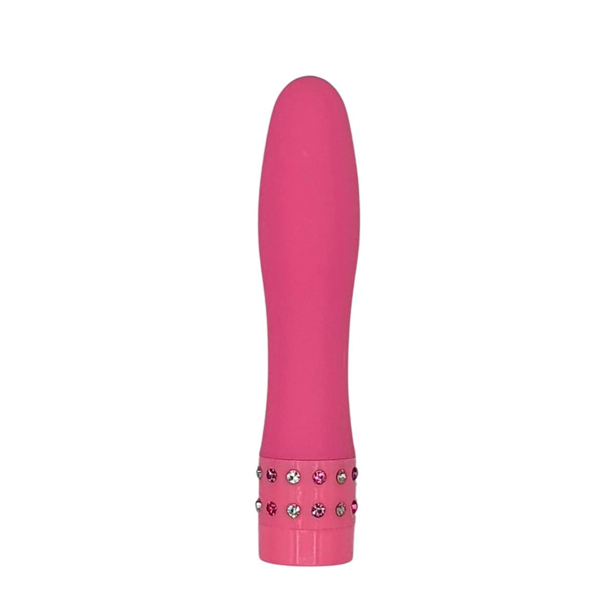 Mini Vibrador Bullet no Formato de Personal em ABS com Multivelocidade e Strass na Base - Diamond Princess | 10,5 x 2 cm | Disponível em 6 Cores - 6