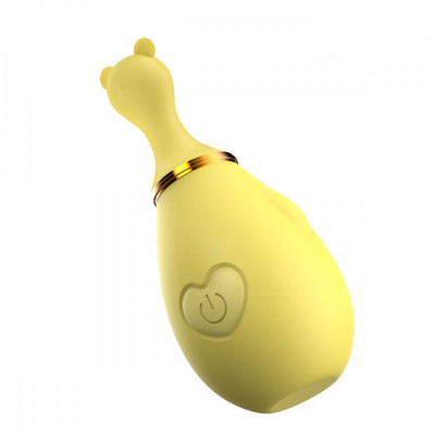 Foto 3 do produto Mini Vibrador Clitoriano Recarregável no Formato de Ursinho com 6 Modos de Vibrações - Lilo Vibrator Mouse | 9,9 x 4,4 cm