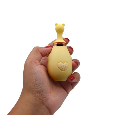 Mini Vibrador Clitoriano Recarregável no Formato de Ursinho com 6 Modos de Vibrações - Lilo Vibrator Mouse | 9,9 x 4,4 cm