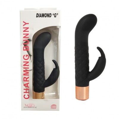Foto 5 do produto Mini Vibrador Estimulador Ponto G e Clitóris Com 7 Modos de Vibração e Carregamento Via Cabo USB - Aphodidisia Diamod G | 9,3 x 2,2 cm | Disponível em 2 Cores