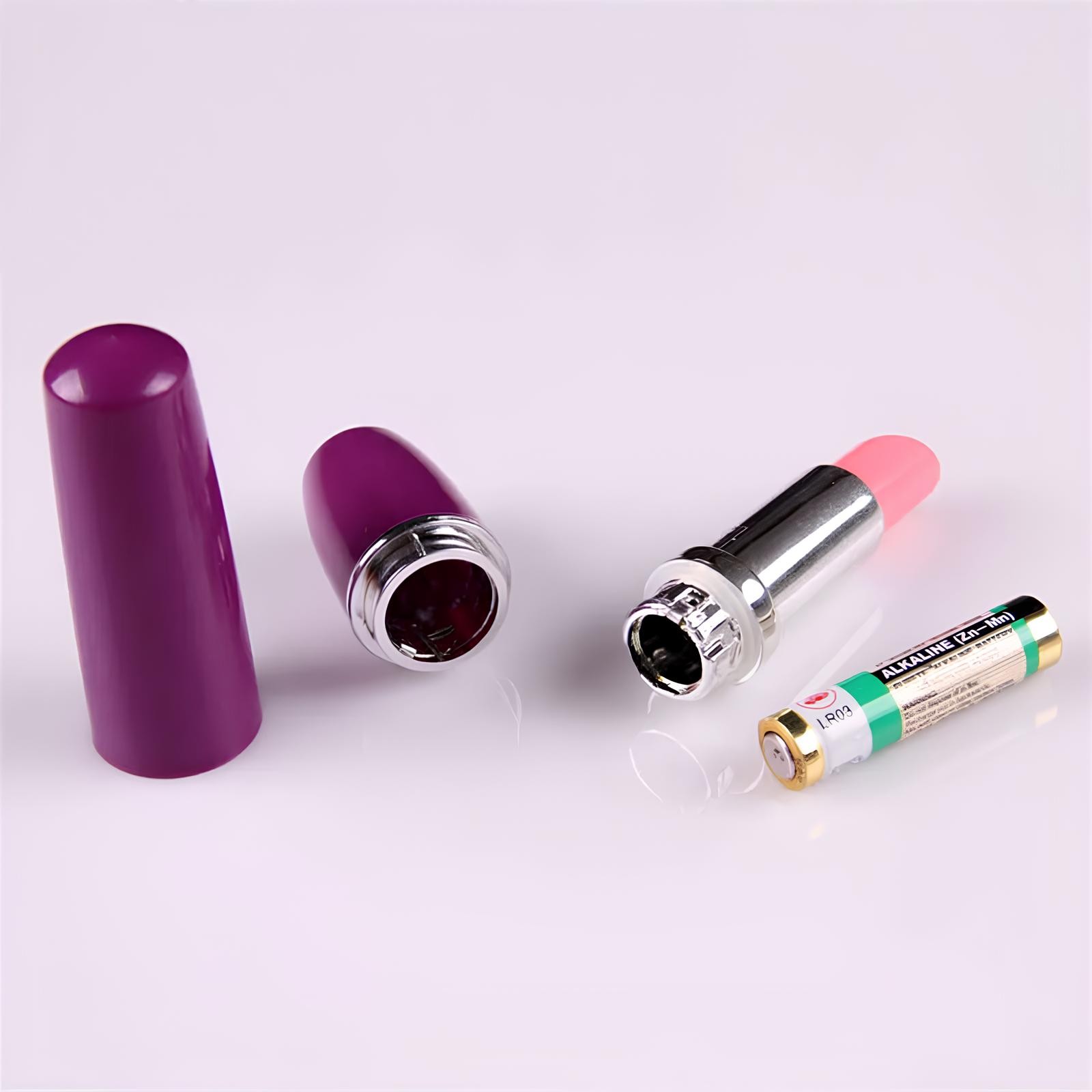 Mini Vibrador em Formato de Batom Rosa - Lipstick Vibe | 9 x 2 cm | Disponível em 6 Cores - 7