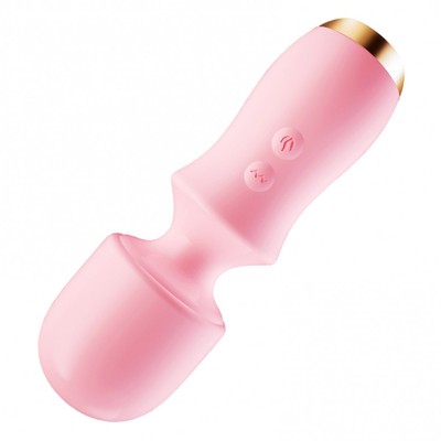 Foto 2 do produto Mini Vibrador Massageador em Silicone com 10 Modos de Vibração, Função Aquecimento e Carregamento via Cabo USB - Disponível em 2 Cores