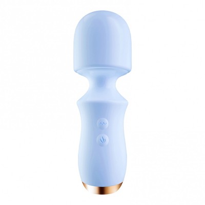 Foto 5 do produto Mini Vibrador Massageador em Silicone com 10 Modos de Vibração, Função Aquecimento e Carregamento via Cabo USB - Disponível em 2 Cores