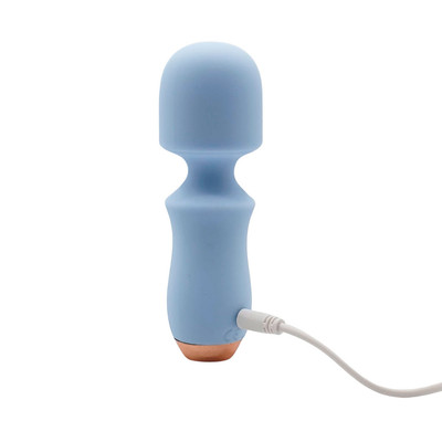 Foto 7 do produto Mini Vibrador Massageador em Silicone com 10 Modos de Vibração, Função Aquecimento e Carregamento via Cabo USB - Disponível em 2 Cores