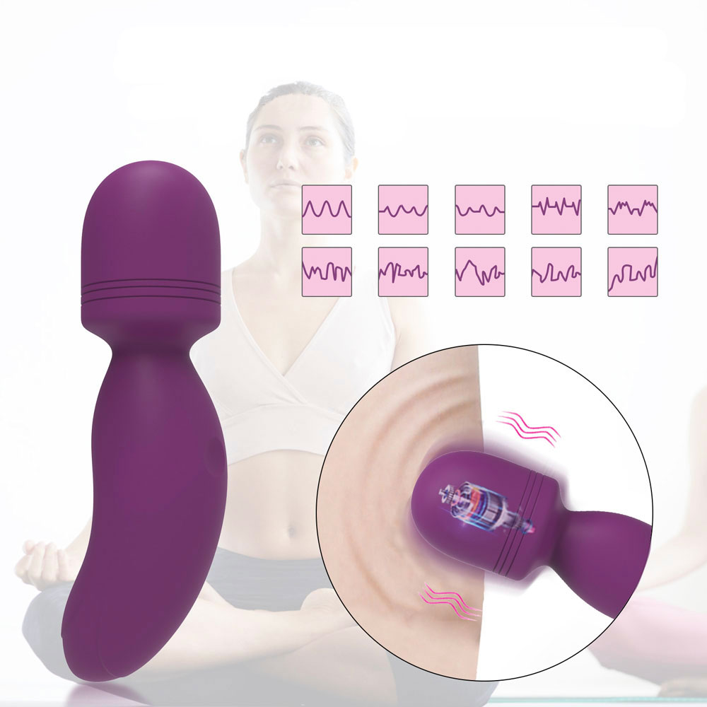 Mini Vibrador Massageador em Silicone Macio com 10 Modos de Vibração, Recarregável - Vibe Vibrator | 11 x 2,9 cm | Disponível em 2 Cores - 6