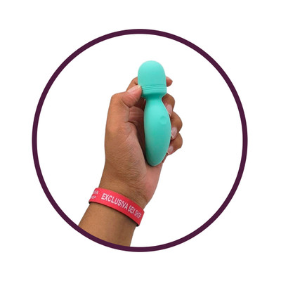 Mini Vibrador Massageador em Silicone Macio com 10 Modos de Vibração, Recarregável - Vibe Vibrator | 11 x 2,9 cm | Disponível em 2 Cores