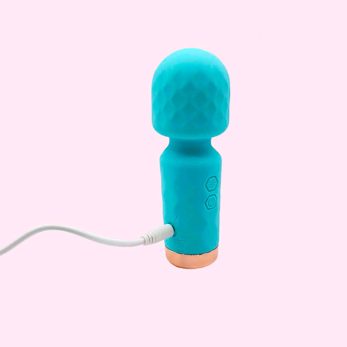Mini Vibrador Massageador em Silicone com Texturas, 10 Modos de Vibração e Recarregável via USB - Hero | 11,5 x 3,9 cm | Disponível em 5 Cores - 5