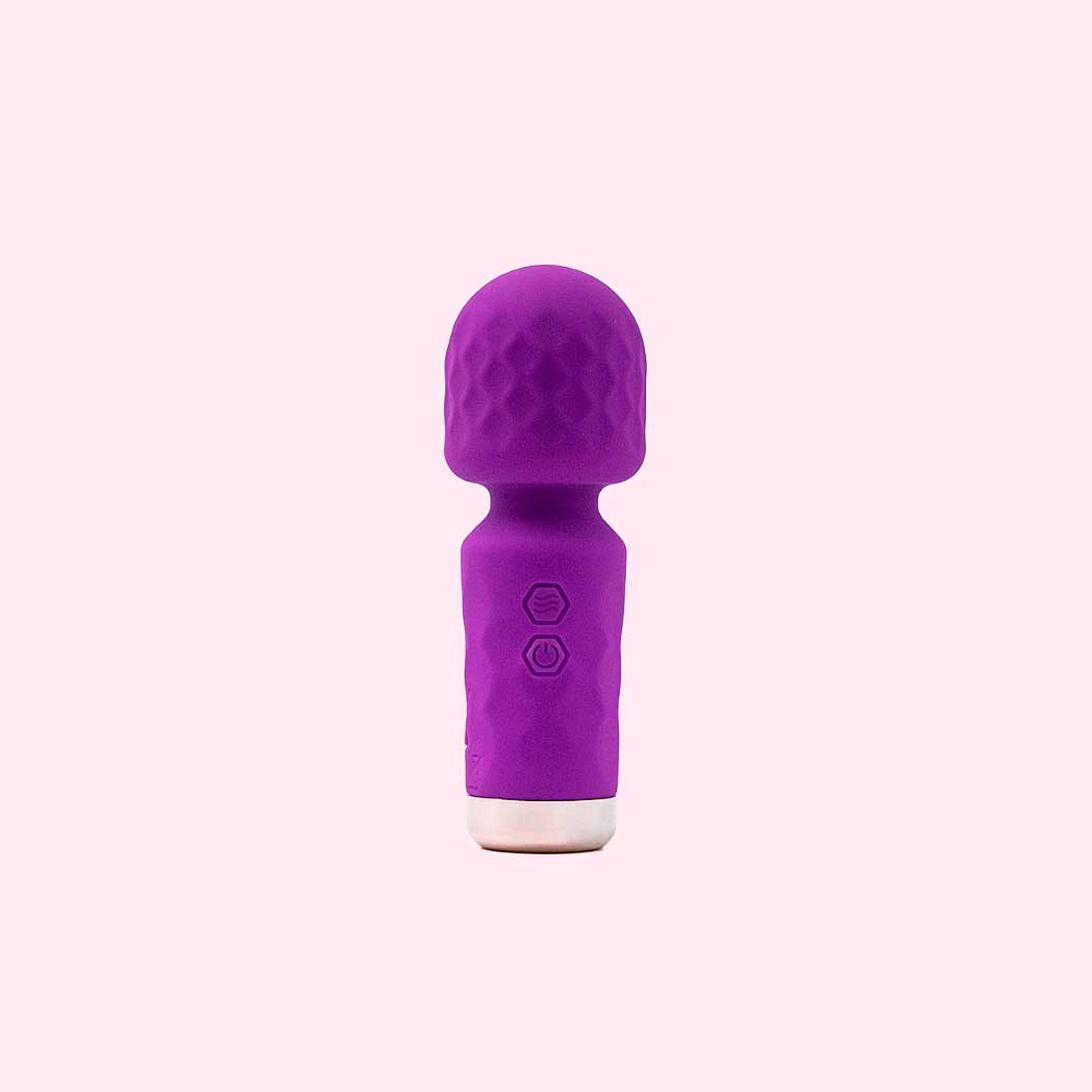 Mini Vibrador Massageador em Silicone com Texturas, 10 Modos de Vibração e Recarregável via USB - Hero | 11,5 x 3,9 cm | Disponível em 5 Cores - 3