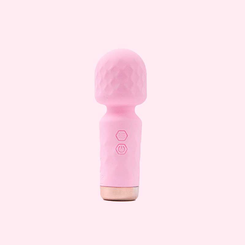 Mini Vibrador Massageador em Silicone com Texturas, 10 Modos de Vibração e Recarregável via USB - Hero | 11,5 x 3,9 cm | Disponível em 5 Cores - 2