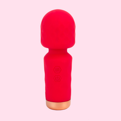 Foto 1 do produto Mini Vibrador Massageador em Silicone com Texturas, 10 Modos de Vibração e Recarregável via USB - Hero | 11,5 x 3,9 cm | Disponível em 5 Cores