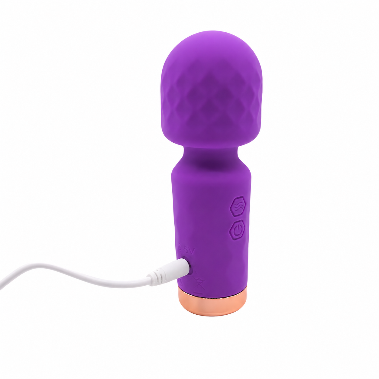 Mini Vibrador Massageador em Silicone com Texturas, 10 Modos de Vibração e Recarregável via USB - Hero | 11,5 x 3,9 cm | Disponível em 5 Cores - 12