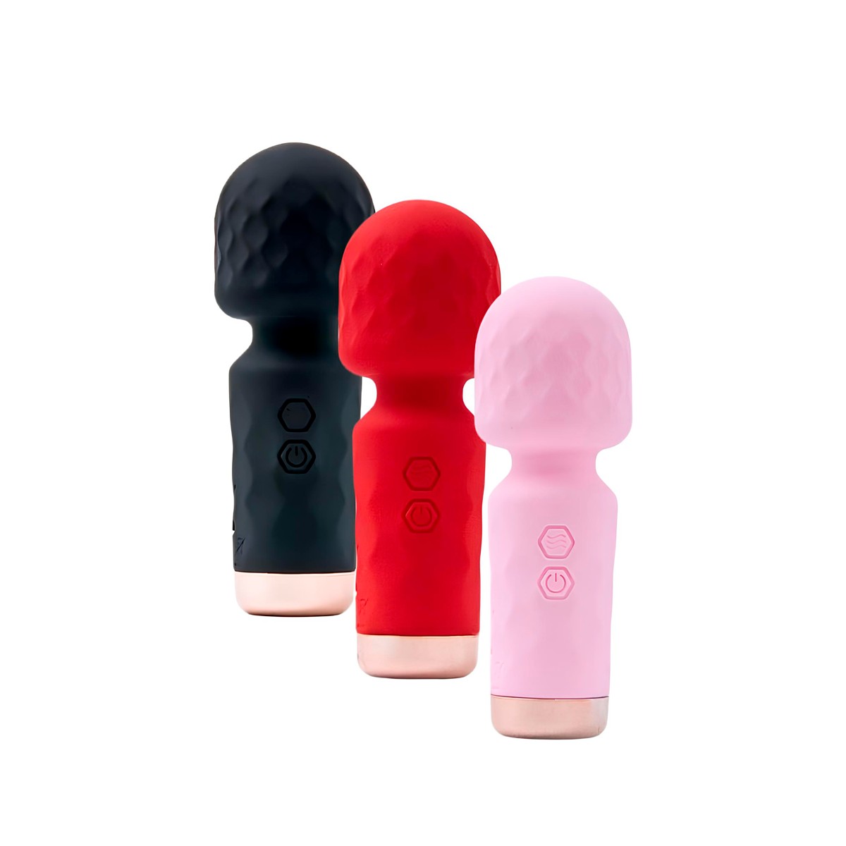 Mini Vibrador Massageador em Silicone com Texturas, 10 Modos de Vibração e Recarregável via USB - Hero | 11,5 x 3,9 cm | Disponível em 5 Cores - 16