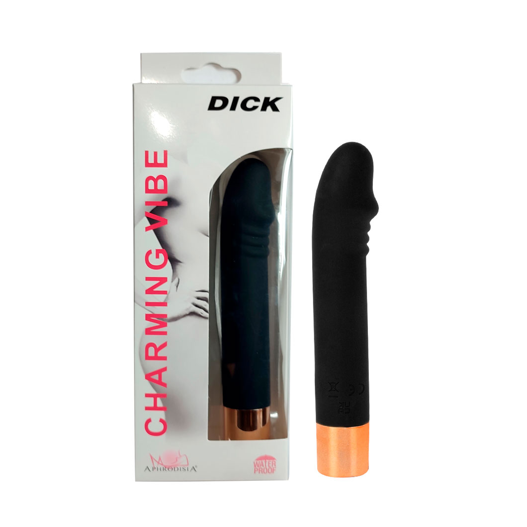 Mini Vibrador Com Ponta em Formato de Glande, 7 Modos de Vibração e Recarregável - Aphrodisia Dick | 11,8 x 2,2 cm | Disponível em 2 Cores - 2
